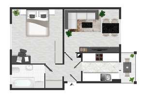 Attraktive 2-Zimmer-Wohnung mit Balkon im ruhigen Seidnitz – Winterbergstraße 84d, 1237 Seidnitz/Dobritz, Dresden – Vorschaubild 2
