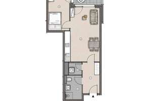Moderne 2-Zimmer-Wohnung mit Balkon und Dachgarten – 60326 Gallus, Frankfurt am Main – Vorschaubild 12