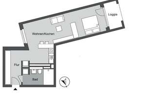 Großzügige 1-Zimmer Wohnung in Kronsrode – Rosalind-Franklin-Allee 2, 30539 Bemerode, Hannover – Vorschaubild 8