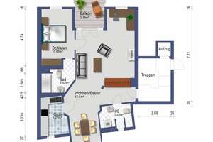 CARLSTADT, EXKLUSIVE 2 ZI.-WHG.,
AUFZUG, EBK, GÄSTE-WC, DUSCHBAD, KAMIN, EINBAUSCHRÄNKE + LOGGIA ! – Die vollständige Adresse der Immobilie erhältst du vom Anbieter., 40213 Carlstadt, Düsseldorf – Vorschaubild 6