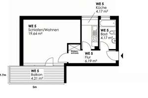Charmante 1-Zimmer-Wohnung mit großem Balkon & Einbauküche - ruhig & grün im Westenviertel – Die vollständige Adresse der Immobilie erhältst du vom Anbieter., 93049 Westenviertel, Regensburg – Vorschaubild 24