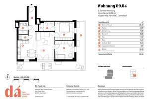 Ankommen und wohlfühlen - in dieser großzügigen 3-Zimmer-Wohnung mit Sonnenbalkon – Die vollständige Adresse der Immobilie erhältst du vom Anbieter., 64283 Mitte, Darmstadt – Vorschaubild 5