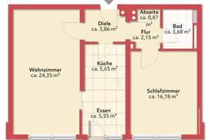 München-Johanneskirchen: 2-Zi-Whg, hell, freundlich und ruhig - Bes. Mittw. 08.07.nach Vereinbarung. – Zum Hirtengütl 3, 81929 Johanneskirchen, München – Vorschaubild 11