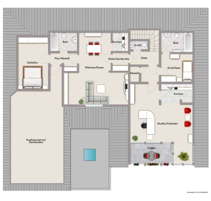 Grundriss Dachgeschoss (nicht 