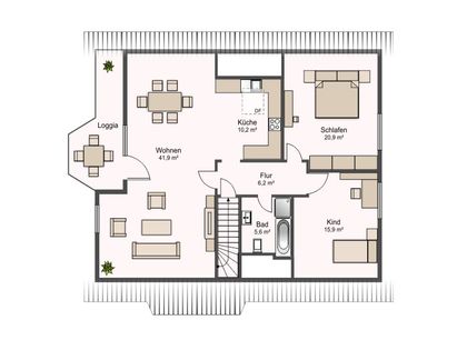 Gepflegte u. helle 3,5 Raum-Wohnung zu store vermieten