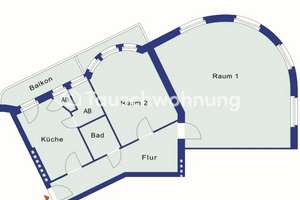 Tauschwohnung: Altbau, 2 Z. - 84 qm gegen 2,5/3 Z. Balkon, Altbau