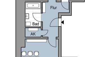 Frisch sanierte 2-Zimmer-Wohnung in Düsselthal ab dem 15.07.2026 – Brehmstr. 25, 40239 Düsseltal, Düsseldorf – Vorschaubild 6