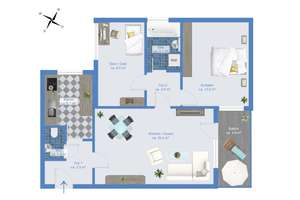 Ideale Lage bei Uni Stuttgart-Vaihingen: freie, renov.-bed. 3-Zi.-ETW mit Südost-Balkon und TG-Platz – Die vollständige Adresse der Immobilie erhältst du vom Anbieter., 70569 Dachswald, Stuttgart – Vorschaubild 15