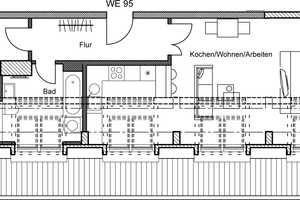 große Einbauküche | Bad m. Fenster | Parkett & Glattputz | Bodenheizung – Salomonstraße 2, 4, 4103 Leipzig – Vorschaubild 15
