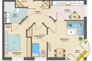 Nur mit WBS! 3-Zimmer-Wohnung mit Aufzug, Balkon und barrierefreier Dusche in Bremerhaven! – Hinrich-Schmalfeldt-Straße 19, 27576 Klushof, Bremerhaven – Vorschaubild 14