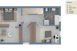 Einziehen und genießen: Schönes  Reihenhaus KfW-60 mit Energieeffizienz  und Stil – Die vollständige Adresse der Immobilie erhältst du vom Anbieter., 65207 Auringen, Wiesbaden – Vorschaubild 16