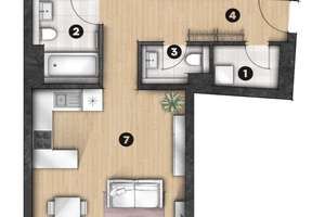 Exklusive Neubauwohnung im Erstbezug. Lübeck Neue Meile – Die vollständige Adresse der Immobilie erhältst du vom Anbieter., 23558 Sankt Lorenz Süd, Lübeck – Vorschaubild 9