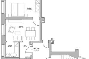 Eutritzsch - sonnige 2-Raum-Wohnung in ruhiger Lage mit offener Küche, Tageslichtbad und Dusche – Die vollständige Adresse der Immobilie erhältst du vom Anbieter., 4129 Eutritzsch, Leipzig – Vorschaubild 15