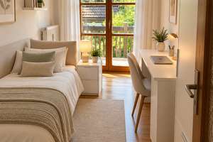 Möblierte 3-Zimmer-Wohnung in Pullach – mit Balkon, Keller und Garage  – 82049 Pullach im Isartal – Vorschaubild 2