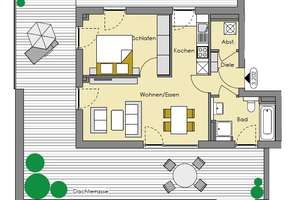 Exklusive Penthouse Wohnung in gepflegter Wohnanlage in Haunstetten – Poststraße 11, 86179 Haunstetten-Ost, Augsburg – Vorschaubild 13