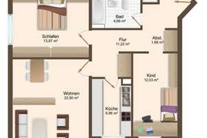 3-Zimmer-Eigentumswohnung mit Loggia, Garage & Aufzug in Mainz-Münchfeld – Die vollständige Adresse der Immobilie erhältst du vom Anbieter., 55122 Hartenberg-Münchfeld, Mainz – Vorschaubild 17