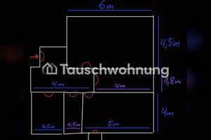 Tauschwohnung: Meine drei Zimmer Wohnung gegen deine 4/5 Zimmer Wohnung