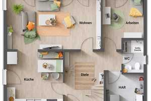 Moderne Stadtvilla Flair 152 RE – ca. 500 m² Grundstück – PV-Anlage, Wärmepumpe, Ausbauoption – Rheindeichstraße 71a, 47198 Duisburg – Vorschaubild 16
