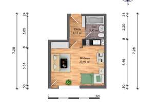 Helle 1‑Zimmer‑Wohnung im 2. OG – gepflegte Anlage, gute Ausstattung, frei ab 2027 – Die vollständige Adresse der Immobilie erhältst du vom Anbieter., 13407 Reinickendorf (Ortsteil), Berlin – Vorschaubild 14
