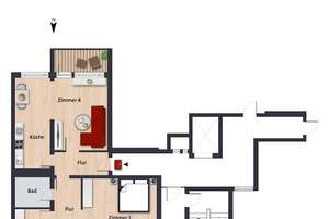 Tolle 4-Zimmer-Wohnung in schöner Lage // 2.OG links – John-F.-Kennedy-Allee 65, 38444 Detmerode, Wolfsburg – Vorschaubild 4