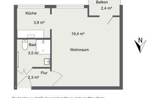 Helle 1-Zimmer-Wohnung mit Südbalkon in ruhiger Lage von Berlin-Friedenau