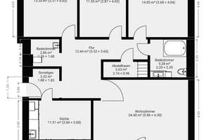 4-Zimmer-Eigentumswohnung  - zentrale Lage am Heideviertel – Die vollständige Adresse der Immobilie erhältst du vom Anbieter., 30625 Heideviertel, Hannover – Vorschaubild 16