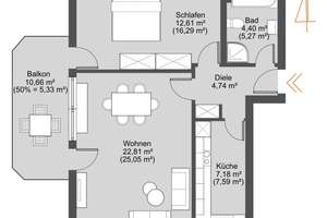 Freiwerdende DG-Wohnung in ruhiger Lage von Neuaubing – Die vollständige Adresse der Immobilie erhältst du vom Anbieter., 81249 Aubing-Süd, München – Vorschaubild 15