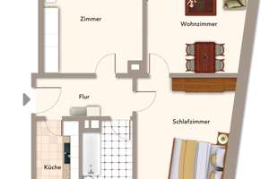 Gemütliche 3-Zimmerwohnung in ruhiger Lage in Stuttgart-Süd – Hahnstr 17, 70199 Heslach, Stuttgart – Vorschaubild 13