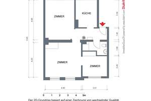 Zentrale 2,5-Zimmer-Wohnung in Kiel – Stormarnstraße 12, 24113 Hassee, Kiel – Vorschaubild 2