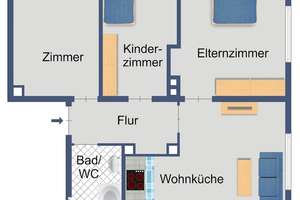 3-Zimmer-Wohnung in Kassel-Oberzwehren-Schenkelsberg – Heinrich-Pierson-Straße 24, 34132 Oberzwehren, Kassel – Vorschaubild 5