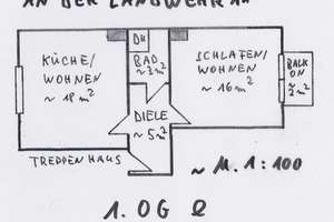 sanierte 2-Zimmer-Wohnung mit Balkon in Bochum-Weitmar-Mitte – An der Landwehr 11, 44795 Weitmar-Mitte, Bochum – Vorschaubild 2