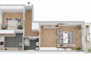 Neu renovierte 2-Zimmer-Wohnung mit Balkon, Kellerraum und PKW-Stellplatz in Verl zu verkaufen – Die vollständige Adresse der Immobilie erhältst du vom Anbieter., 33415 Verl – Vorschaubild 14
