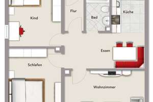 Gemütliche 3-Zimmer-Wohnung mit Südwestbalkon in Schwaig – Die vollständige Adresse der Immobilie erhältst du vom Anbieter., 90571 Schwaig bei Nürnberg – Vorschaubild 9
