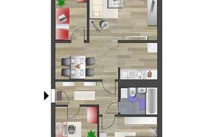 4-Raum-Balkonwohnung mit guter Anbindung an den ÖPNV – Dr.-S.-Allende-Str. 60, 9119 Kappel, Chemnitz – Vorschaubild 2