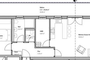 Müggenweg: Einladende 2-ZKB-Wohnung mit Balkon in Sackgassenlage – Die vollständige Adresse der Immobilie erhältst du vom Anbieter., 26133 Kreyenbrück, Oldenburg (Oldenburg) – Vorschaubild 17