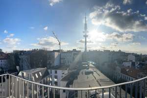Helles Penthouse mit 3 Dachterrassen in Rotherbaum