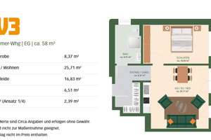 Moderne 2-Zimmer-Wohnnung mit Terrasse in Bayreuth Saas ab sofort zu vermieten – Sanddornring 50, 95447 Glocke/Saas, Bayreuth – Vorschaubild 3