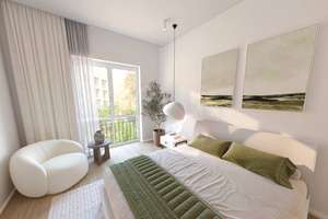 3-Zimmer-Wohnung mit Balkon und Gäste-WC –  für Paare & Familien – Metzer Straße 26, 40468 Derendorf, Düsseldorf – Vorschaubild 4