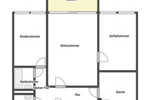 Sehr schön aufgeteilte 3-Zimmer-Wohnung mit traumhaftem Blick und Schwimmbad in Neu-Ulm – Die vollständige Adresse der Immobilie erhältst du vom Anbieter., 89231 Neu-Ulm – Vorschaubild 12