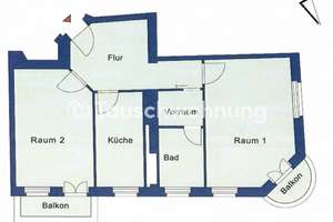 Tauschwohnung: Helle 2-Zimmer-Wohnung in Prenzlauer Berg gegen 3-4 Zimmer – Die vollständige Adresse der Immobilie erhältst du vom Anbieter., 10439 Prenzlauer Berg, Berlin – Vorschaubild 9