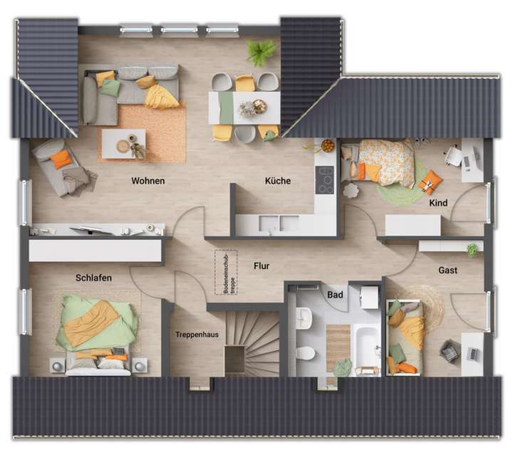 Beispiel DG Zweifamilienhaus