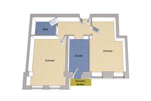 IMMOBERLIN.DE - Ersteinzug nach Sanierung: Sehr charmante Altbauwohnung mit Südbalkon & Lift – Die vollständige Adresse der Immobilie erhältst du vom Anbieter., 10245 Friedrichshain, Berlin – Vorschaubild 7