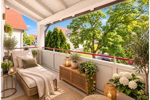Schöne 3-Zimmer-Wohnung mit zwei Balkonen und Wintergarten direkt am Park – 86825 Bad Wörishofen – Vorschaubild 23