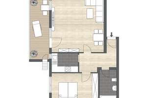 Gepflegte 2-Zimmer Wohnung mit Balkon und Stellplatz. – Die vollständige Adresse der Immobilie erhältst du vom Anbieter., 42655 Solingen-Mitte, Solingen – Vorschaubild 2