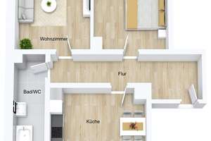 Frisch renovierte und großzügige 2-Zimmer-Wohnung - sofort bezugsfähig in zentraler Lage – Die vollständige Adresse der Immobilie erhältst du vom Anbieter., 76437 Rastatt – Vorschaubild 8