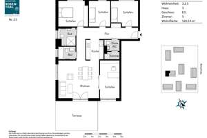 Familien aufgepasst: moderne 5 Zimmer Wohnung mit Terrasse zu vermieten! – Steinkleeweg 6, 13158 Rosenthal, Berlin – Vorschaubild 12