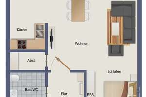 Attraktive 1-Zimmer-Wohnung mit Fernblick und PKW-Stellplatz auf dem Fasanenhof – Die vollständige Adresse der Immobilie erhältst du vom Anbieter., 70565 Fasanenhof, Stuttgart – Vorschaubild 30