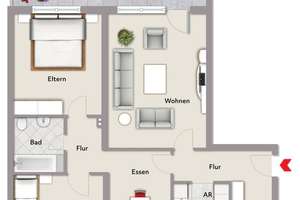 3,5 Zimmer ETW in St. Johannis – Die vollständige Adresse der Immobilie erhältst du vom Anbieter., 90419 Sandberg, Nürnberg – Vorschaubild 14