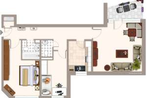 Ab sofort! Barrierearme 3-Zimmer-Wohnung mit Aufzug und Balkon in Mönchengladbach Odenkirchen – Hoemenstraße 27, 41199 Odenkirchen-Mitte, Mönchengladbach – Vorschaubild 1