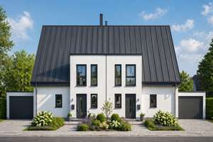 Neubau Doppelhaushälfte am Landschaftsschutzgebiet – Hinterlandbebauung